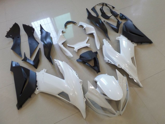 Discount 2013-2018 White Matte Black Kawasaki ZX6R Motorcycle Fairing Canada