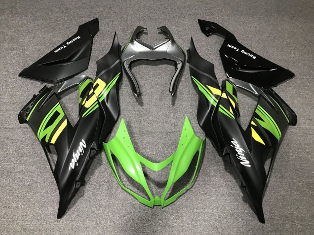 Discount 2013-2018 Matte Black Green Yellow Kawasaki ZX6R Motorcycle Fairings Canada