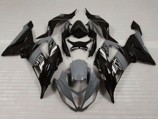 Discount 2013-2018 Nardo Grey Glossy Black Kawasaki ZX6R Motorcycle Fairings Canada
