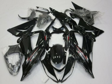 Discount 2013-2018 Glossy Black Silver Red Kawasaki ZX6R Motorcycle Fairings Canada