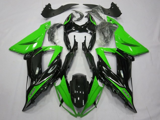 Discount 2013-2018 Green Glossy Black Kawasaki ZX6R Motorcycle Fairings Canada