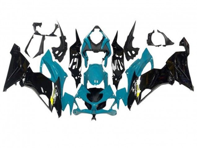 Discount 2019-2022 Teal Blue Glossy Black Yellow Kawasaki ZX6R Motorcycle Fairings Canada