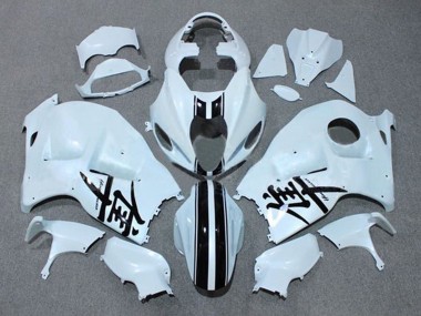 Discount 1996-2007 White Black Stripe Suzuki GSXR1000 Motorcycle Fairings Canada