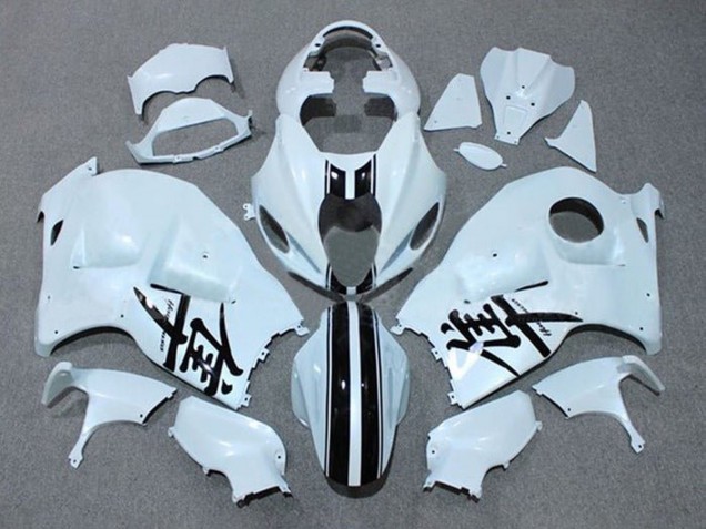 Discount 1996-2007 White Black Stripe Suzuki GSXR1000 Motorcycle Fairings Canada