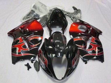 Discount 1996-2007 Glossy Black Red Tribal Suzuki GSXR1000 Motorcycle Fairings Canada