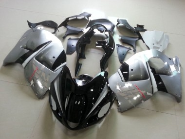 Discount 1996-2007 Glossy Black Silver Chrome Suzuki GSXR1000 Motorcycle Fairings Canada