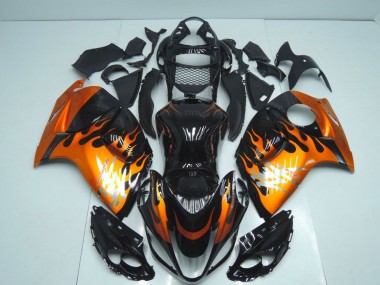 Discount 2008-2020 Glossy Black Orange Flame Suzuki GSXR 1300 Hayabusa Motorcycle Fairings Canada