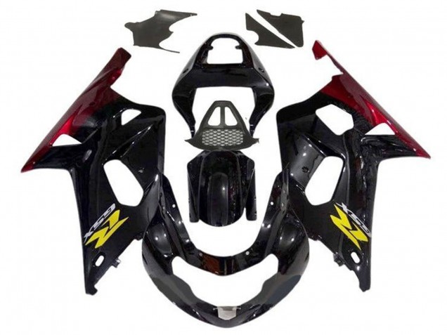 Discount 2000-2002 Glossy Black Red Yellow Suzuki GSXR1000 Motorcycle Fairings Canada
