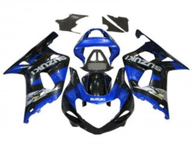 Discount 2000-2002 Blue Glossy Black Chrome Suzuki GSXR1000 Motorcycle Fairings Canada