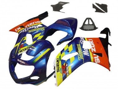 Discount 2000-2002 Blue Yellow Red Telefonica Motul Suzuki GSXR1000 Motorcycle Fairings Canada
