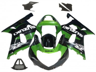 Discount 2000-2002 Green Glossy Black Grey White Suzuki GSXR1000 Motorcycle Fairings Canada