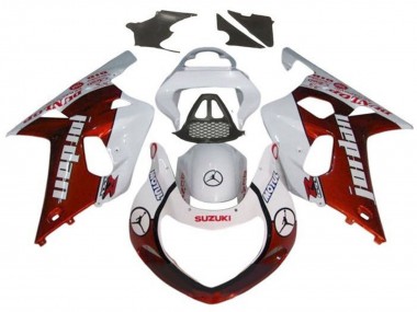 Discount 2000-2002 White Red Jordan Suzuki GSXR1000 Motorcycle Fairings Canada