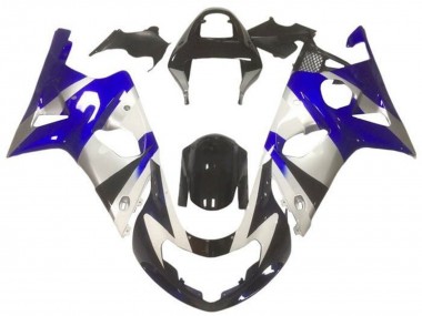 Discount 2000-2002 Silver Blue Glossy Black Suzuki GSXR1000 Motorcycle Fairings Canada