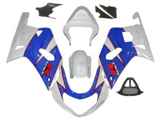 Discount 2000-2002 White Blue Red Pinstripe Suzuki GSXR1000 Motorcycle Fairings Canada