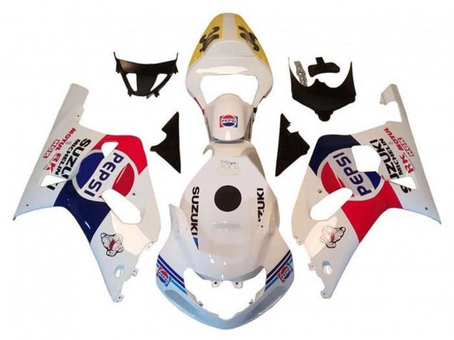 Discount 2000-2002 White Red Blue Pepsi Suzuki GSXR1000 Motorcycle Fairings Canada
