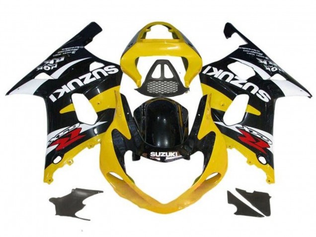 Discount 2000-2002 Yellow Glossy Black White Red Suzuki GSXR1000 Motorcycle Fairings Canada