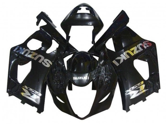 Discount 2003-2004 Glossy Black Chrome Suzuki GSXR 1000 Motorcycle Fairings Canada