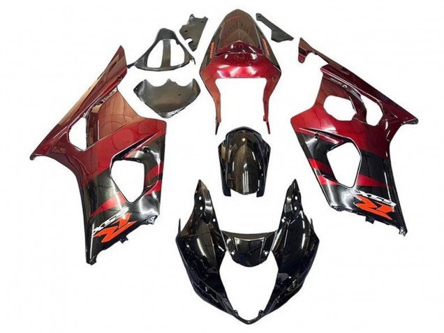 Discount 2003-2004 Red Glossy Black Suzuki GSXR 1000 Motorcycle Fairings Canada