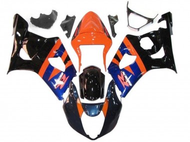 Discount 2003-2004 Orange Blue Glossy Black Suzuki GSXR 1000 Motorcycle Fairings Canada