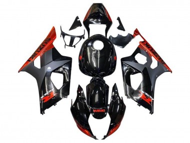 Discount 2003-2004 Glossy Black Matte Black Orange Suzuki GSXR 1000 Motorcycle Fairings Canada