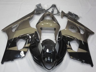 Discount 2003-2004 Glossy Black Taupe Brown Suzuki GSXR 1000 Motorcycle Fairings Canada