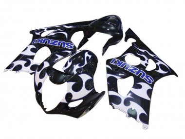 Discount 2003-2004 Black White Blue Tribal Suzuki GSXR 1000 Motorcycle Fairings Canada