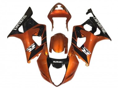 Discount 2003-2004 Orange Black White Suzuki GSXR 1000 Motorcycle Fairings Canada