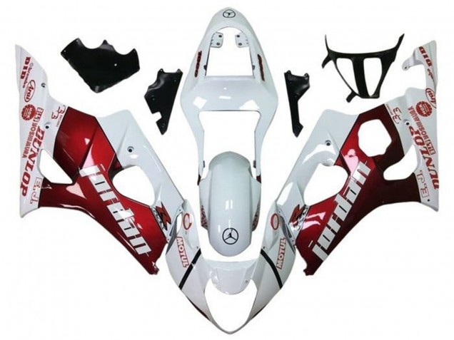 Discount 2003-2004 White Red Jordan Suzuki GSXR 1000 Motorcycle Fairings Canada