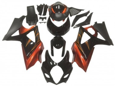 Discount 2005-2006 Glossy Black Matte Black Orange Suzuki GSXR 1000 Motorcycle Fairings Canada