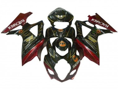 Discount 2005-2006 Black Red Gold BACARDI Suzuki GSXR 1000 Motorcycle Fairings Canada