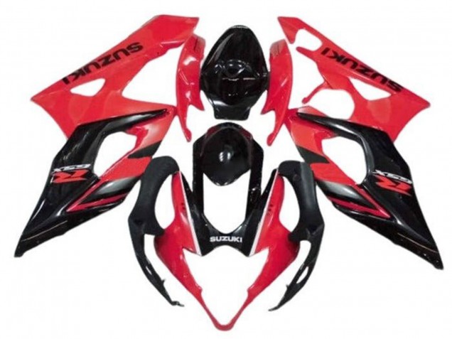 Discount 2005-2006 Red Glossy Black Stripe Suzuki GSXR 1000 Motorcycle Fairings Canada