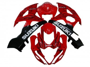Discount 2005-2006 Red Black Flame White Suzuki GSXR 1000 Motorcycle Fairings Canada