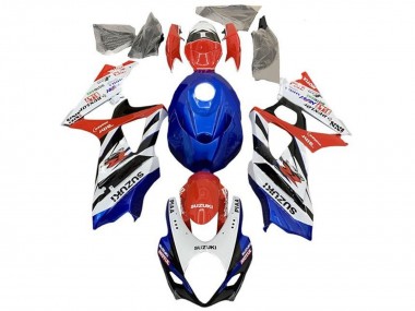Discount 2005-2006 White Red Blue Black Stripe Suzuki GSXR 1000 Motorcycle Fairings Canada
