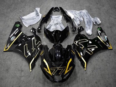 Discount 2017-2024 Black Gold 77 Suzuki GSXR1000 Motorcycle Fairings Canada