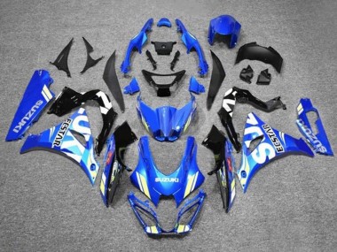 Discount 2017-2024 Blue White Ecstar Suzuki GSXR1000 Motorcycle Fairings Canada