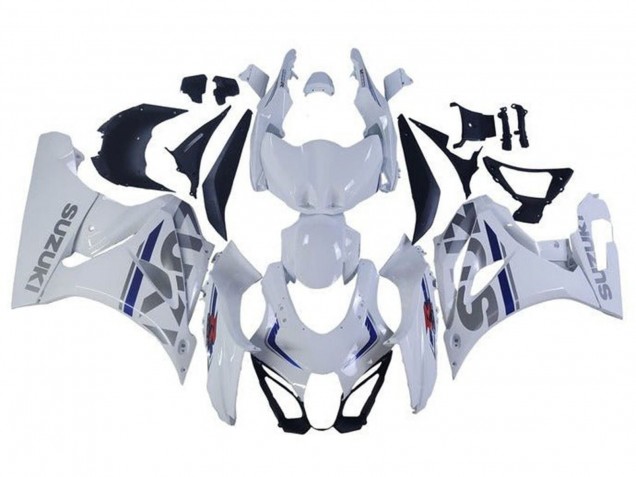 Discount 2017-2024 White Silver Blue Suzuki GSXR1000 Motorcycle Fairings Canada