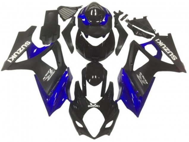 Discount 2007-2008 Glossy Black Matte Black Blue Grey Suzuki GSXR 1000 Motorcycle Fairings Canada