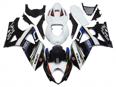Discount 2007-2008 White Blue Black VIRU Suzuki GSXR 1000 Motorcycle Fairings Canada