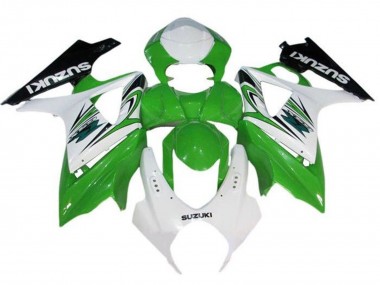 Discount 2007-2008 White Green Black Suzuki GSXR 1000 Motorcycle Fairing Canada