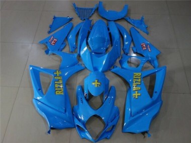 Discount 2007-2008 Blue Gold Rizla Suzuki GSXR 1000 Motorcycle Fairings Canada