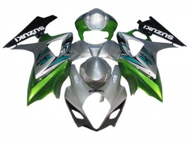 Discount 2007-2008 Silver Green Black Suzuki GSXR 1000 Motorcycle Fairings Canada