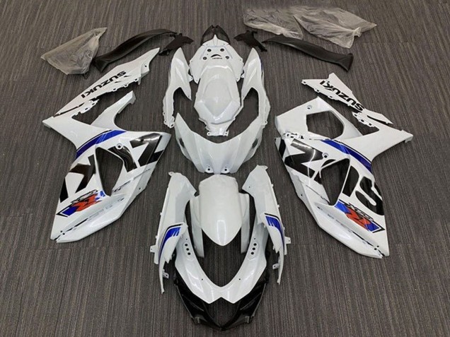 Discount 2009-2016 White Blue Stripe Suzuki GSXR 1000 Bike Fairings Canada