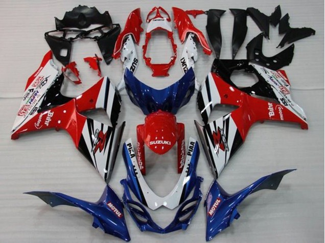 Discount 2009-2016 WhiteRed Blue Black Stripe Suzuki GSXR 1000 Motorcycle Fairings Canada