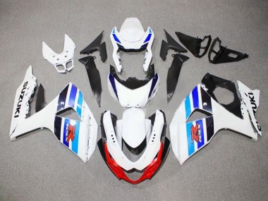 Discount 2009-2016 White Blue Red Black Stripe Suzuki GSXR 1000 Motorcycle Fairings Canada