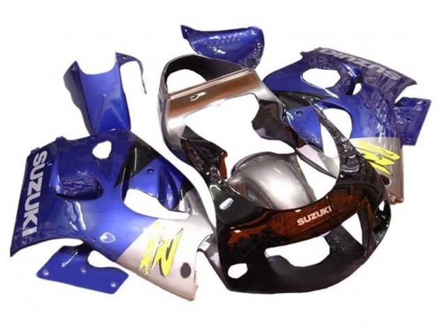 Discount 1996-2000 Blue Silver Black Suzuki GSXR 600 / GSXR 750 Motorcycle Fairings Canada