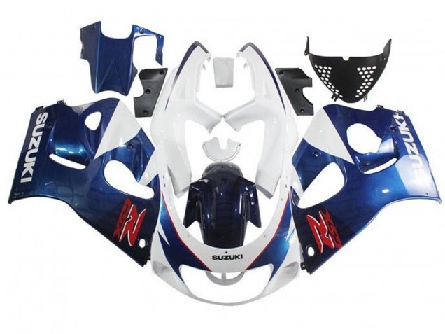 Discount 1996-2000 White Blue Red Suzuki GSXR 600 / GSXR 750 Motorcycle Fairings Canada