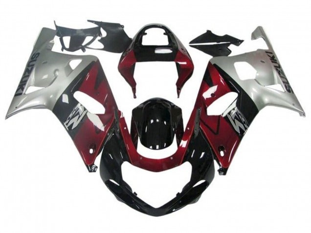 Discount 2001-2003 Silver Red Glossy Black Suzuki GSXR 600 / GSXR 750 Motorcycle Fairing Canada