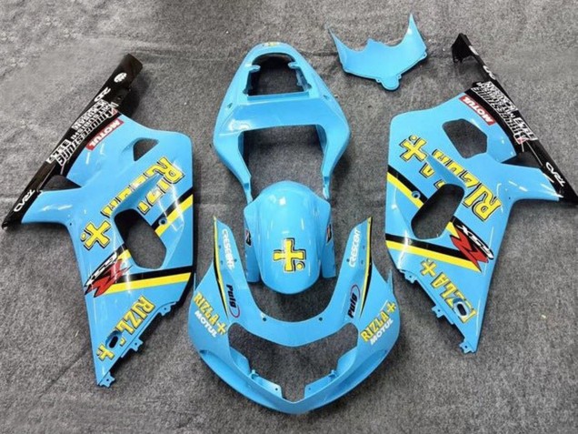 Discount 2001-2003 Light Blue Yellow Black Black Rizla Suzuki GSXR 600 / GSXR 750 Motorcycle Fairings Canada