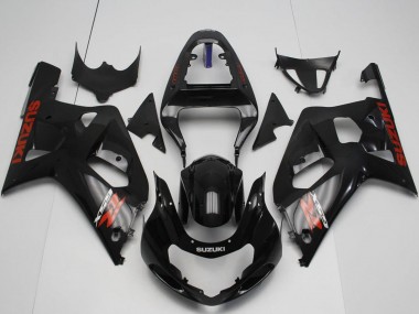 Discount 2001-2003 Glossy Black Red Suzuki GSXR 600 / GSXR 750 Motorcycle Fairings Canada