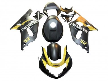 Discount 2001-2003 Matte Black Yellow Suzuki GSXR 600 / GSXR 750 Motorcycle Fairings Canada